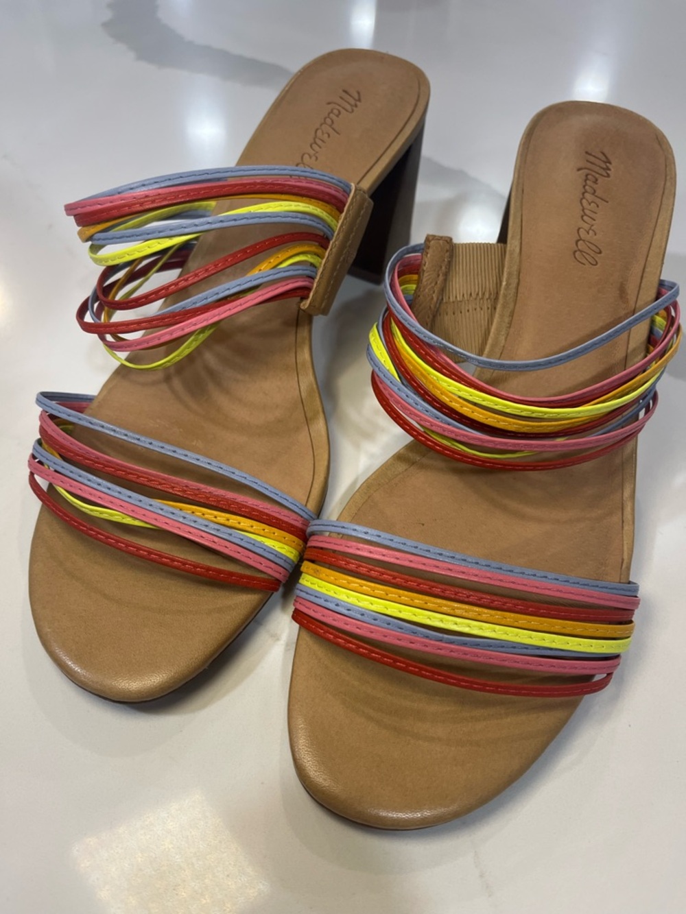 NWOT Madewell The Meg Sandal in Leather Size 9 - Picture 2 of 7